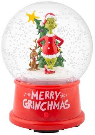 Snow Globe-4.5"-Grinch w/Max and Christmas Tree-Dr. Seuss - Walmart.ca