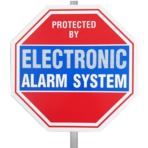 Electronic Alarm System Security Warning Yard Sign - The Home Security Superstore