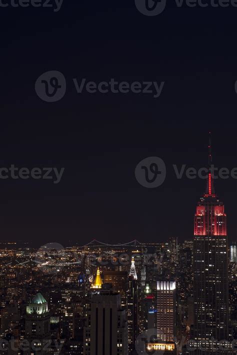 New York night view panorama cityscape 20419679 Stock Photo at Vecteezy