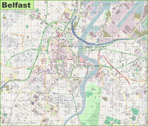 Belfast City Centre Map Printable - Free Printable Maps