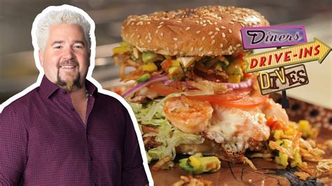 Diners Drive Ins And Dives Burger Episodes - Burger Poster