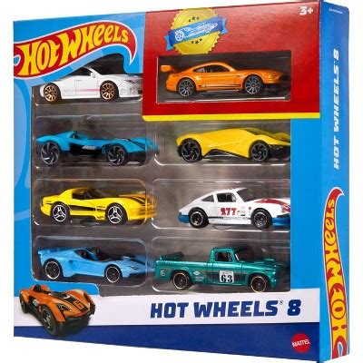 Hot Wheels Cars & Trucks Set With 1 Exclusive Car - 1:64 Scale - 8pk : Target