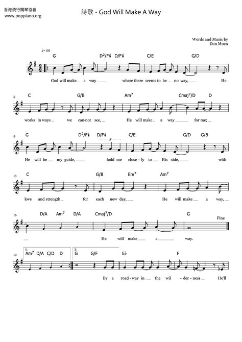 Hymn-God Will Make A Way Sheet Music pdf, - Free Score Download ★