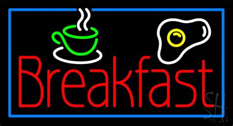 Breakfast LED Neon Sign - Breakfast Neon Signs - Everything Neon