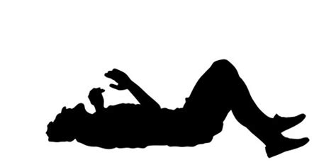 Man Lying Down Silhouette Vector Images (67)