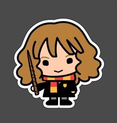 Hermione Inspired Vinyl Sticker Fan Drawing Art Waterproof Gift Girls ...