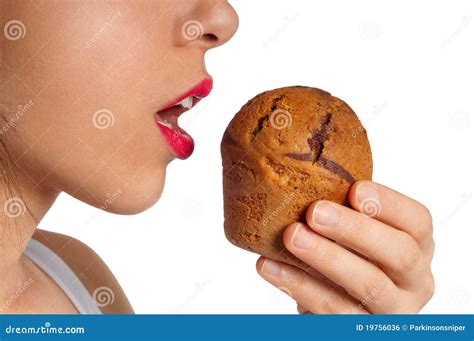 Eating Cake Isolated stock photo. Image of white, disorder - 19756036