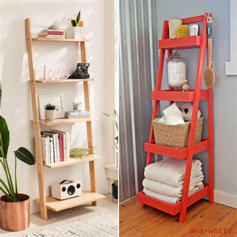 25 Easy DIY Ladder Shelf Plans (How To Build Guide)