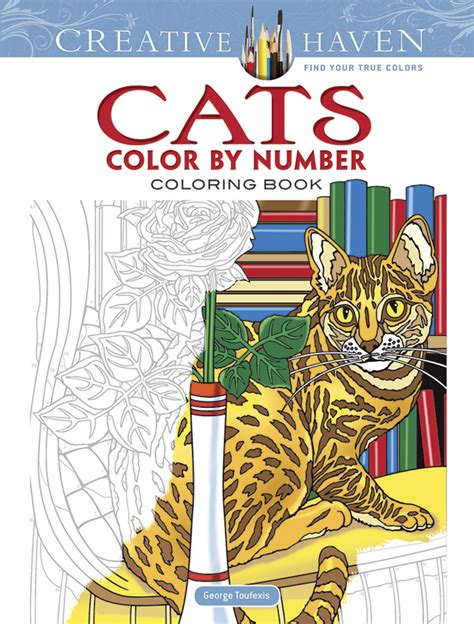 Cats Color by Number Coloring Book - Toy Sense