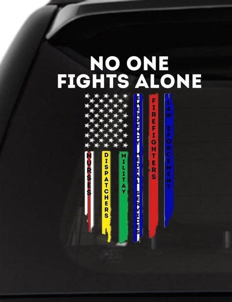 Thin red line flag decal – Artofit