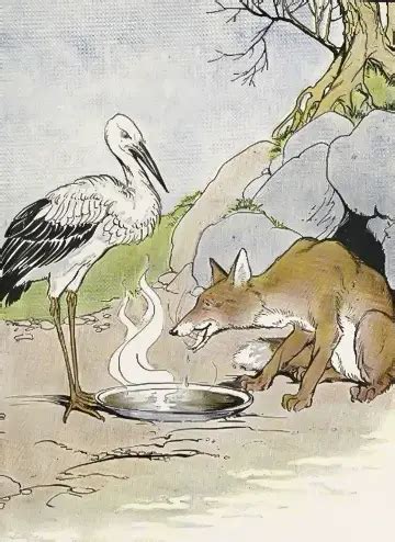 The Fox and The Stork - Fables of Aesop