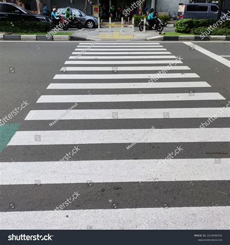 Zebra Crossing Sign Pedestrian Crossroad Stock Photo 2214594721 ...