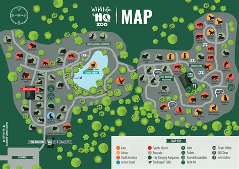 Wildlife Zoo Map