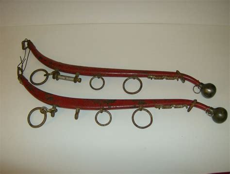 Horse Harness Hames with Rings & Brass Balls from marysmenagerie on Ruby Lane