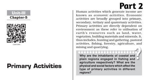 Primary Activities Class 12 Notes