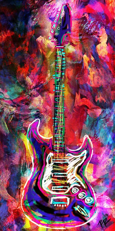 Guitar Art Print, Music Art, Rock N Roll, Instrument Art - Etsy ...