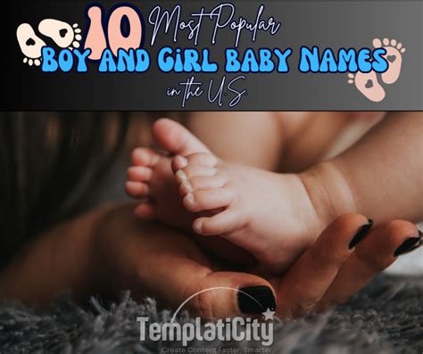 10 Most Popular Boy and Girl Baby Names in the US - Templaticity