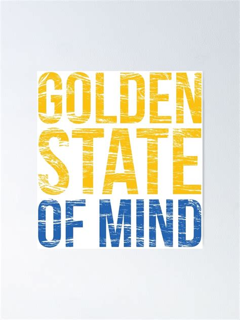 "Golden State of Mind " Poster by JoeIbraham | Redbubble