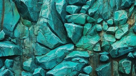 Premium Photo | Turquoise Rock Texture