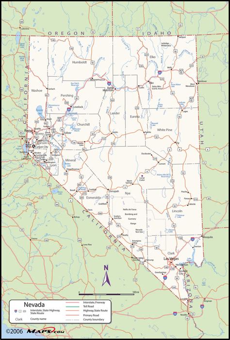 Nevada County Wall Map | Maps.com.com