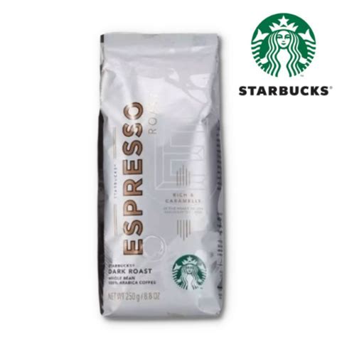 STARBUCKS COFFEE ESPRESSO ROAST 250GRAMS WHOLE BEANS RICH AND CARAMELLY | Shopee Philippines