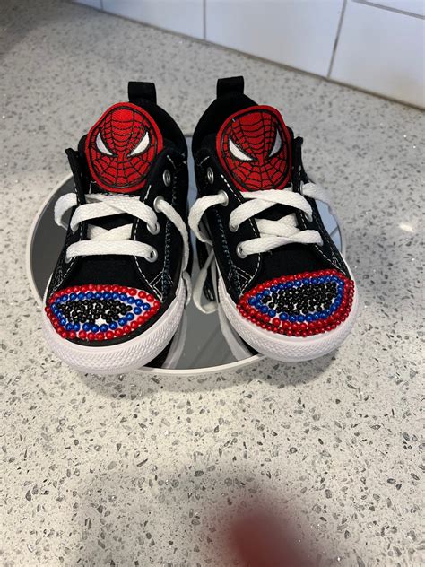 Spider-man Sneakers - Etsy