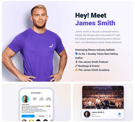 James Smith Academy – Personal training platform on Behance