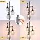 Dimmable Industrial Floor Lamps, Gray Tree Standing Tall Lamps with 3 ...