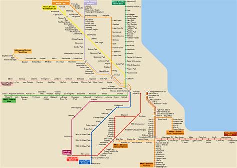 Chicago Public Transportation Map - Chicago • mappery