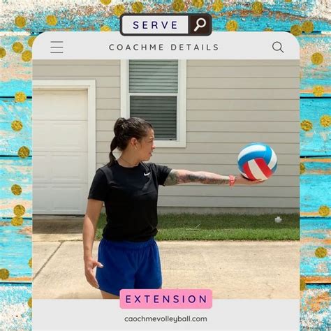 A common tendency is the extension of the elbow for a beginner learning to serve a volleyball ...