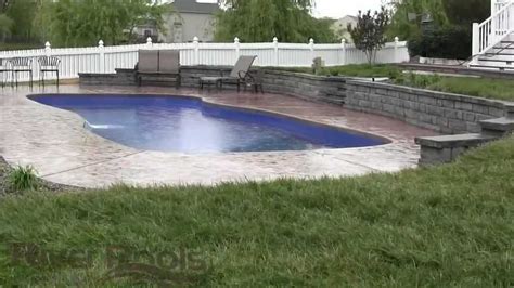 Gorgeous Fiberglass Pool w/ Retaining Wall: Solutions For Sloped Yards - YouTube