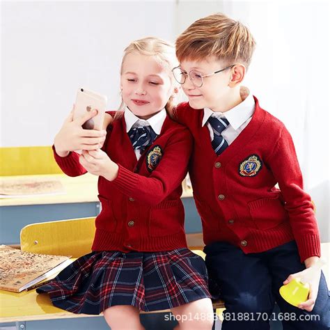 Kid School Uniform Children 4pcs Kindergarten Uniforms Teenager School ...