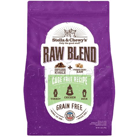 Stella & Chewy's - Cat Freeze-Dried Raw Coated Kibble - Cage-Free Turkey, Chicken and Duck ...