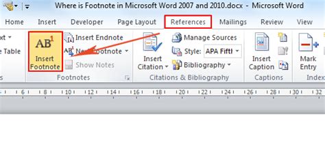 How to add footnote in word windows - kwiknsa