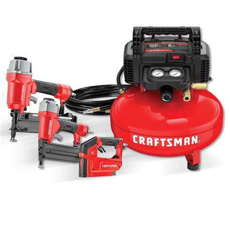 CRAFTSMAN 6-Gallon Portable Electric Pancake Air Compressor (3-Tools ...