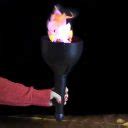 Flame Light Burning Torch 4-in-1, Battery Operated, Fake Fire, Artifical Flame, Realistic Silk ...