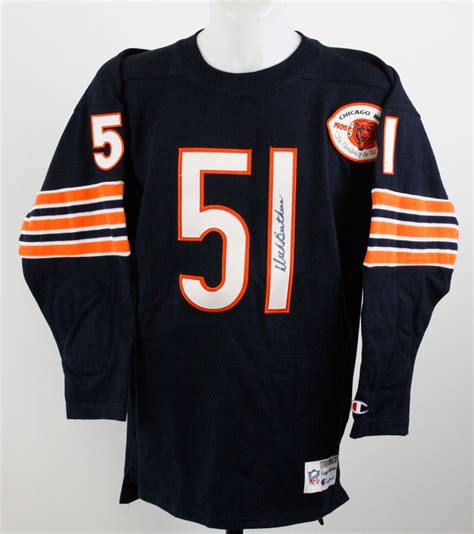 Lot Detail - Dick Butkus Autographed Chicago Bears 1965 Style Jersey