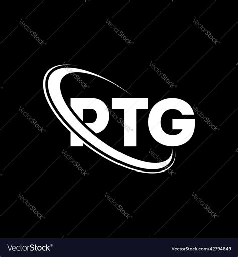 Ptg logo letter design Royalty Free Vector Image