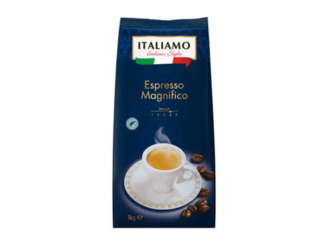 Italiamo Espresso Magnifico Coffee Beans - Lidl — Great Britain - Specials archive