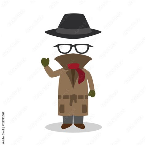 Cartoon illustration of invisible man Stock Vector | Adobe Stock