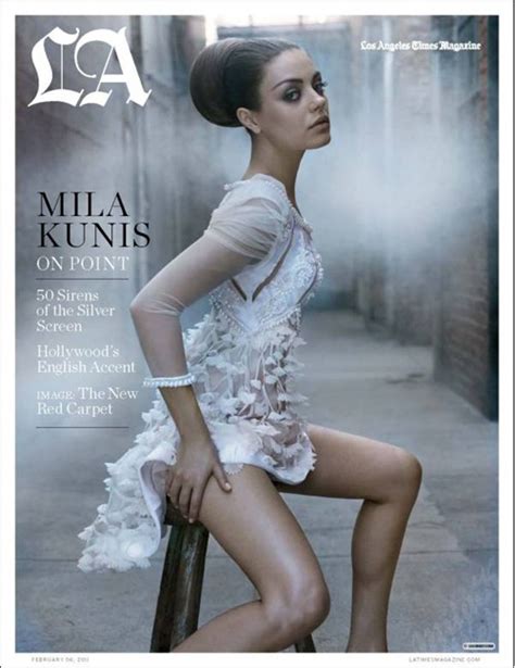 Maryeve Dufault: 'Black Swan' Mila Kunis charming in Los Angeles Magazine.