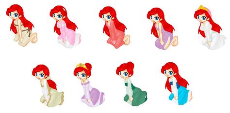 Ariel Outfits by SelenaEde on DeviantArt