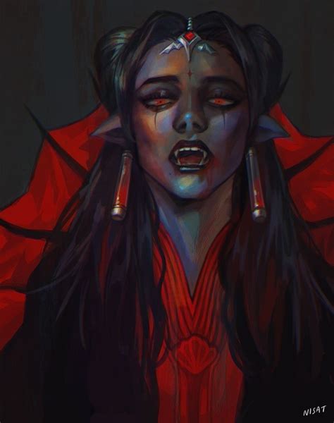 Black Vampire, Female Vampire, Fantasy Character Design, Character ...