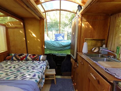 Gypsy Wagon Build By SunRay Kelley: Interior Photo Tour