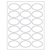 Template for Avery 22854 Print-to-the-Edge Oval Labels 1-1/2" x 2-1/2 ...