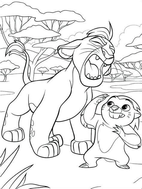 The Lion Guard Fuli Coloring Pages Printable Coloring Pages