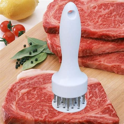 Visland Meat Tenderizer Tool with 21 Blades Stainless Steel Meat ...