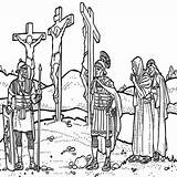Good Friday Calvary Coloring Page Printable  Coloring Home sketch template