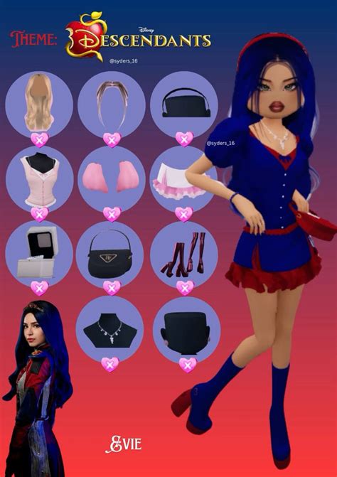 💋 roblox dti theme: ‘disney’ (Evie) in 2024 | Dress to impress, Aesthetic roblox royale high ...