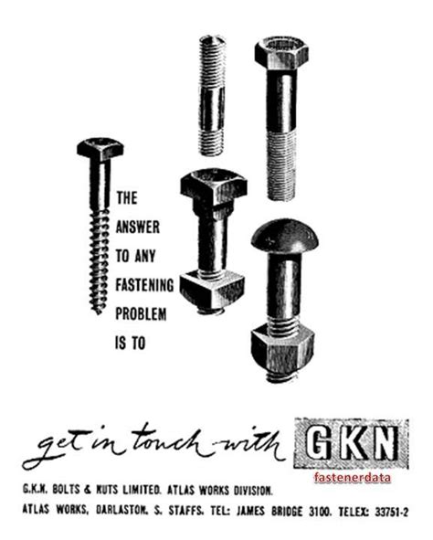 Fastenerdata - GKN Fasteners History khg - Fastener Specifications